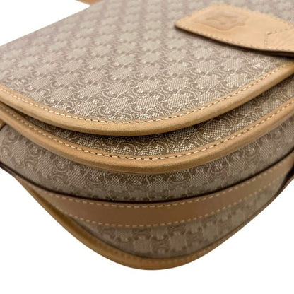 Celine Shoulder Bag Beige Macadam Leather