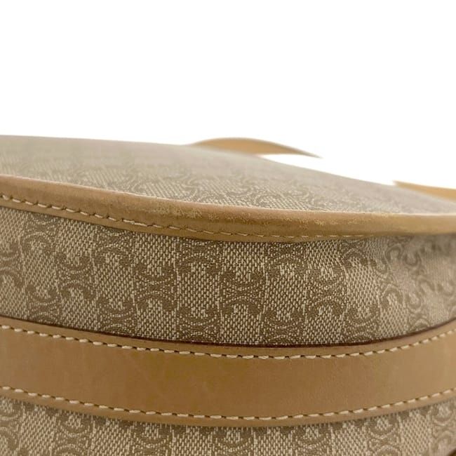 Celine Shoulder Bag Beige Macadam Leather