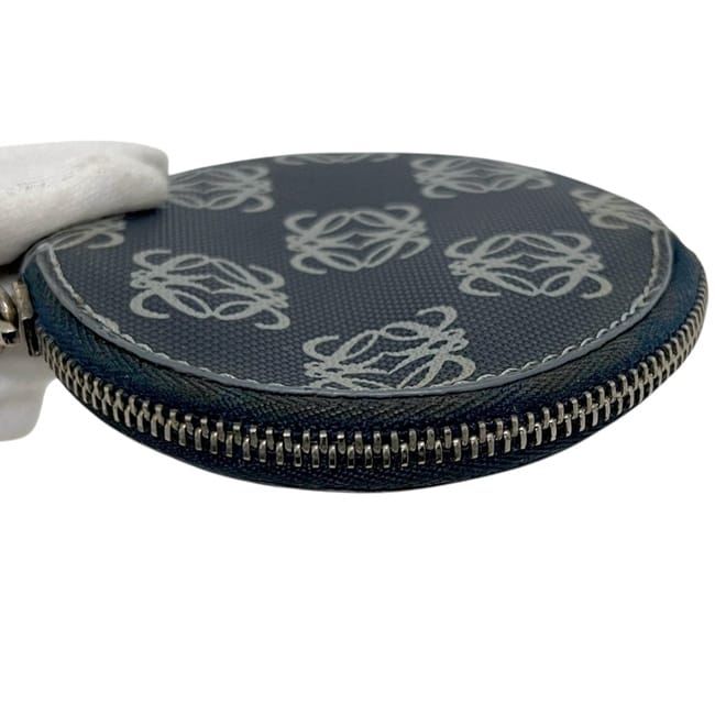 Loewe Coin Case Navy Anagram Purse Leather