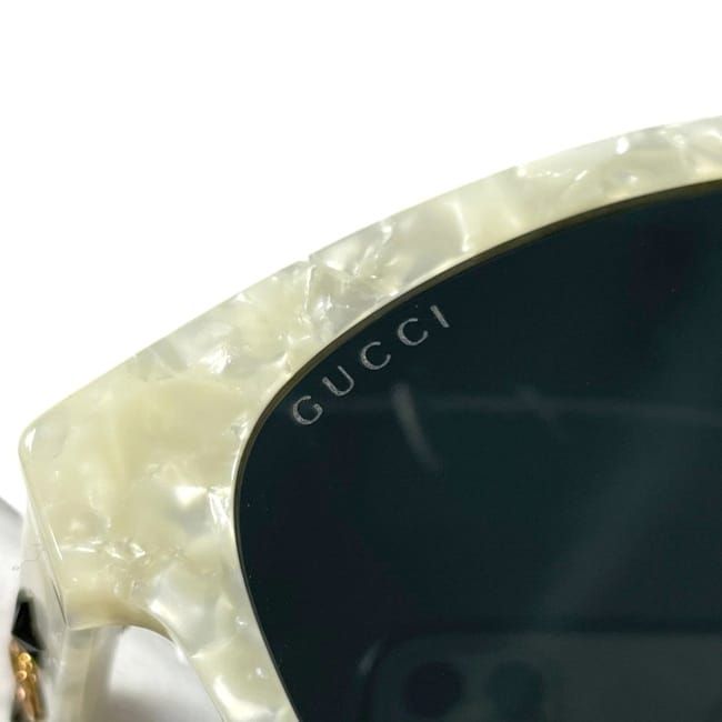 Gucci Sunglasses Shell White Black