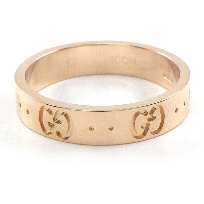 Gucci Ring Icon Slim GG Logo 18K Pink Gold