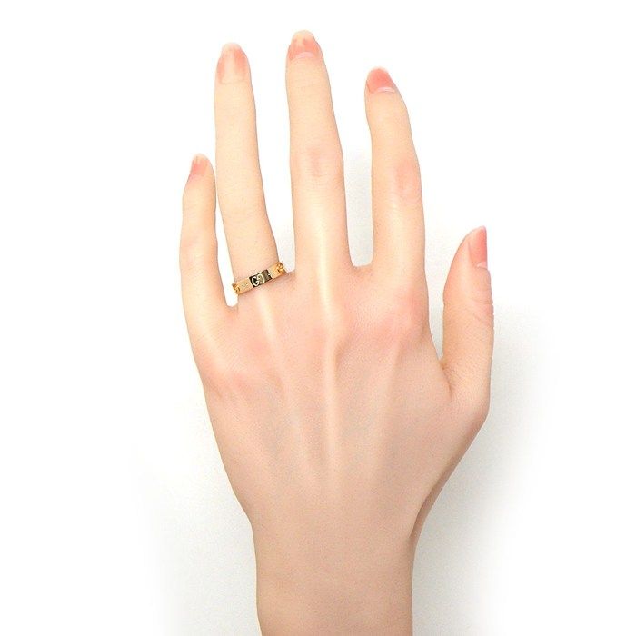 Gucci Ring Icon Slim GG Logo 18K Pink Gold