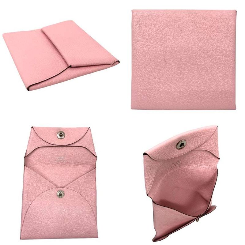 Hermes Bastia Coin Case Porte Monnaie Purse Rose Sakura Pink