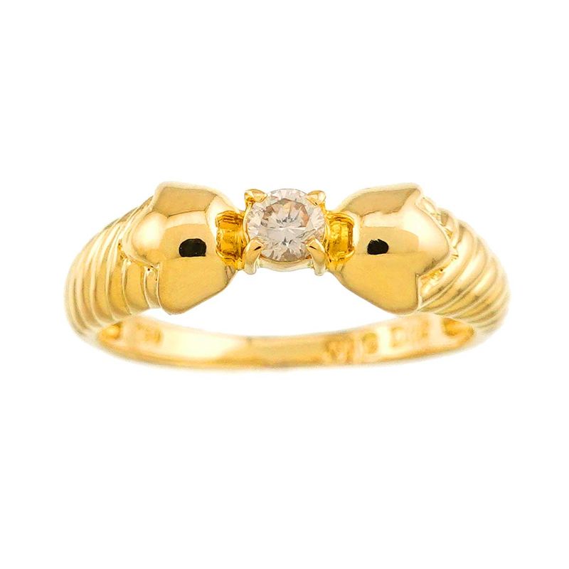 Dior Ring Diamond 18K YG Yellow Gold
