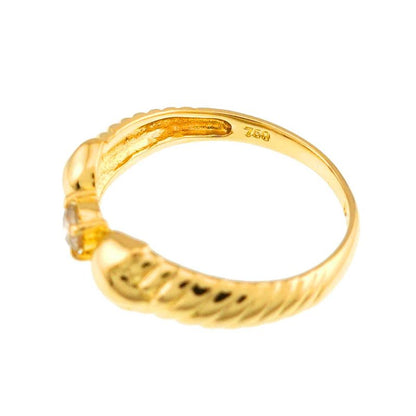 Dior Ring Diamond 18K YG Yellow Gold