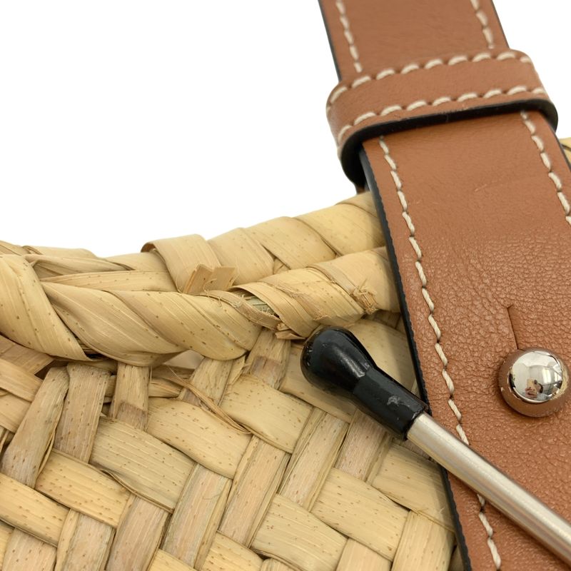 Loewe Basket Anagram Small Tote Brown Orange