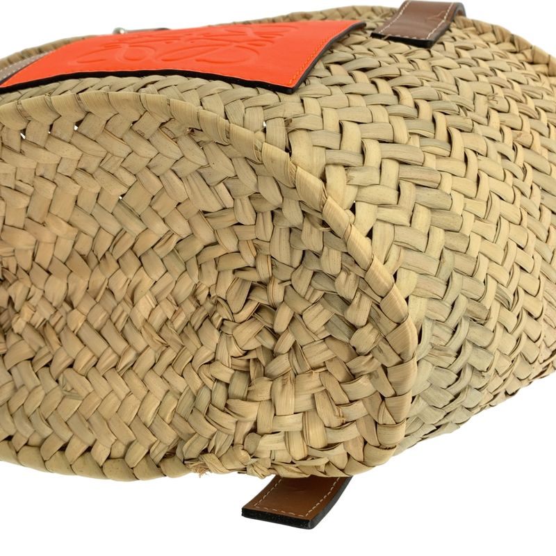 Loewe Basket Anagram Small Tote Brown Orange
