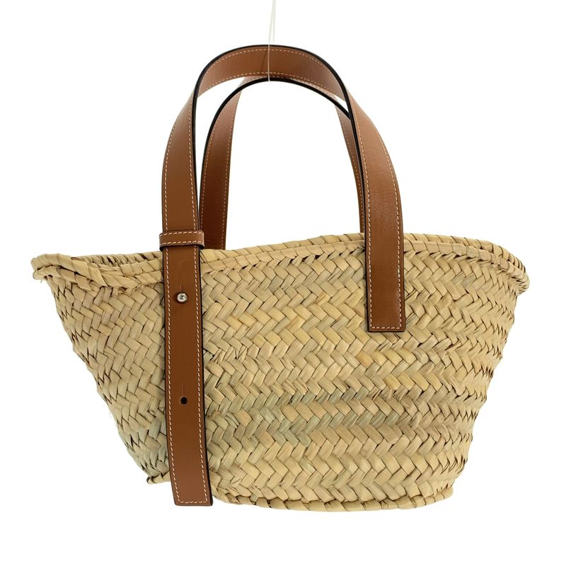Loewe Basket Anagram Small Tote Brown Orange
