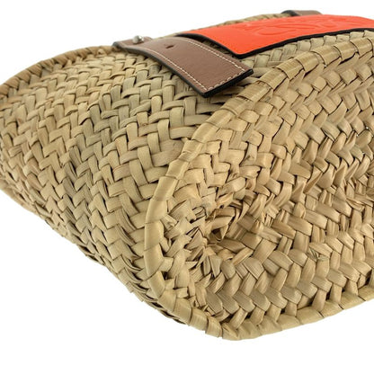Loewe Basket Anagram Small Tote Brown Orange