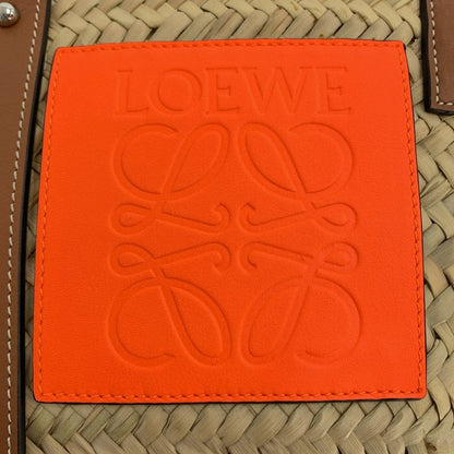 Loewe Basket Anagram Small Tote Brown Orange