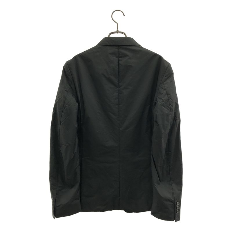 Prada Sport Padded Striped Single Breasted Tailored Jacket 44 Black