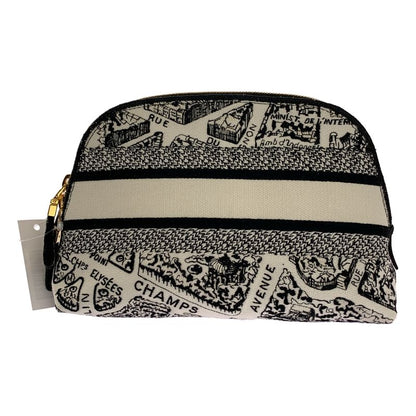 Dior Plan de Paris Pouch Black White