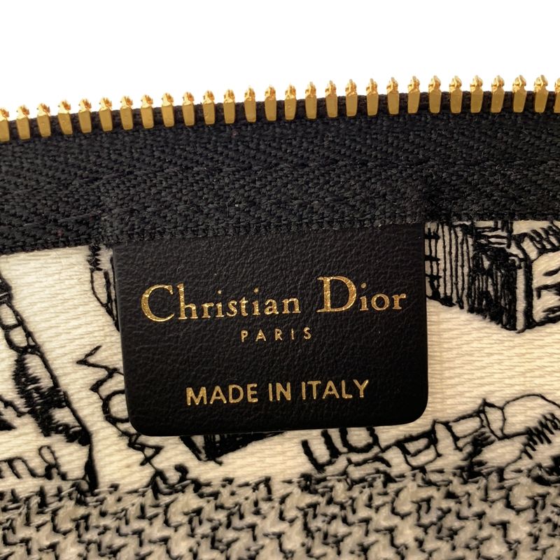 Dior Plan de Paris Pouch Black White