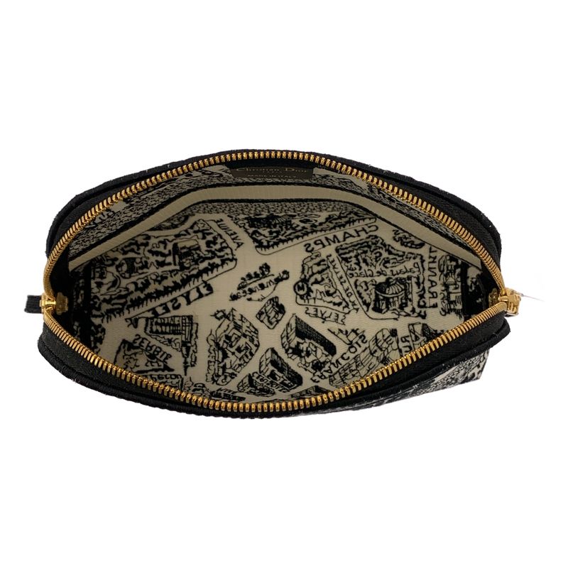 Dior Plan de Paris Pouch Black White