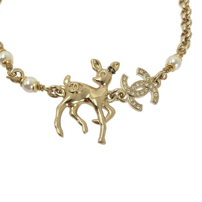 Chanel Bambi CC Logo Chain Bracelet Gold