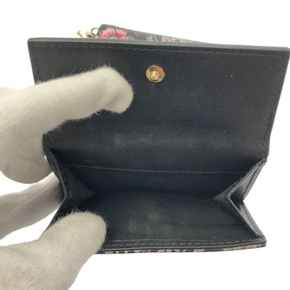 Dior Lotus Flower Wallet Trifold Handbag