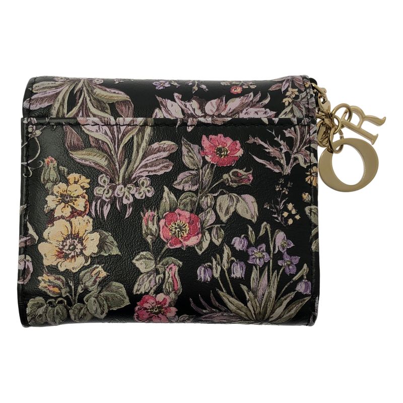 Dior Lotus Flower Wallet Trifold Handbag