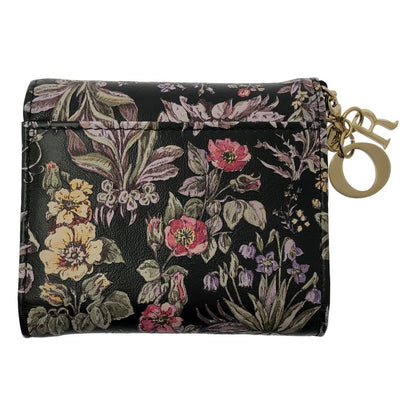 Dior Lotus Flower Wallet Trifold Handbag