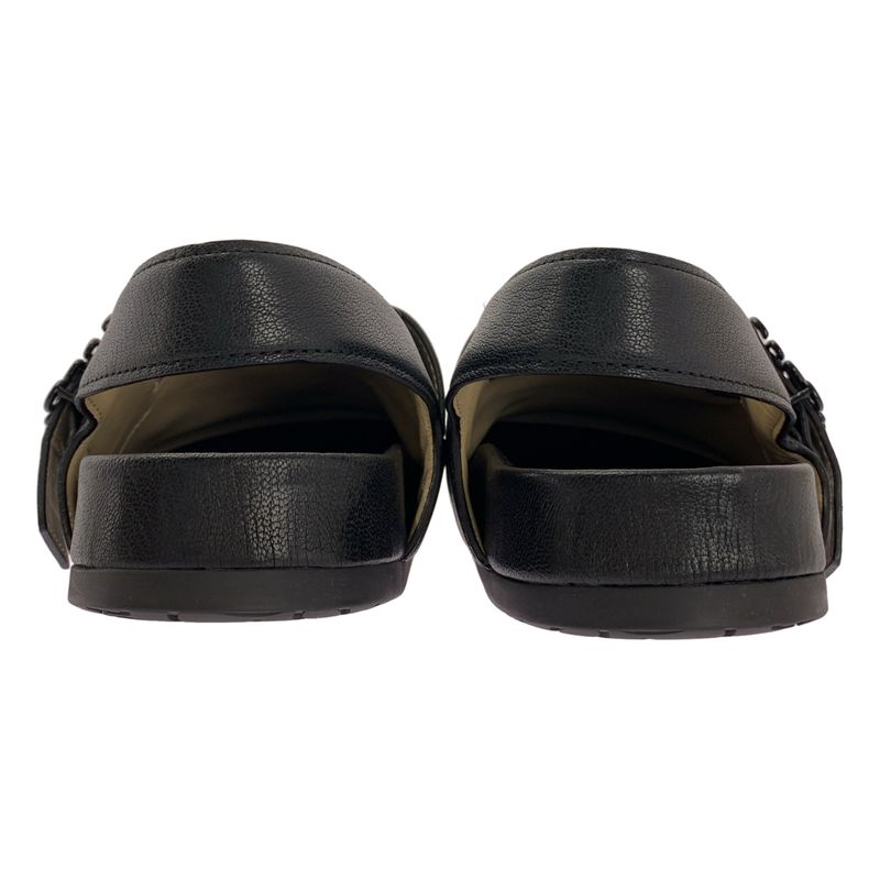 Loewe Ease Leather Anagram Clog Sandals 40 Black