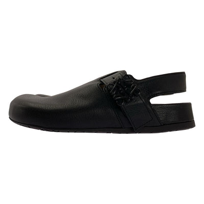 Loewe Ease Leather Anagram Clog Sandals 40 Black