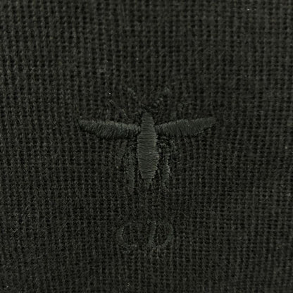 Dior Bee Cashmere Crew Neck Short Sleeve Knit Top 36 Black