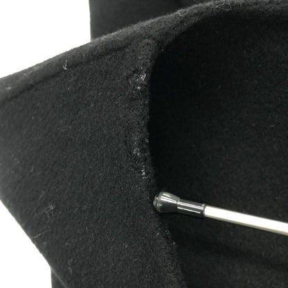 Prada Wool Logo Shoulder Zip Pullover 44 Black Sweater