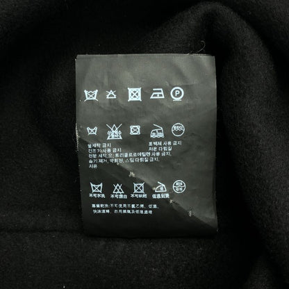 Prada Wool Logo Shoulder Zip Pullover 44 Black Sweater