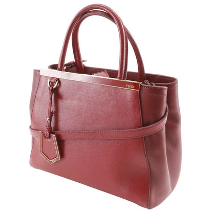 Fendi Petit Tou Jour 2-Way Shoulder Leather Red Handbag