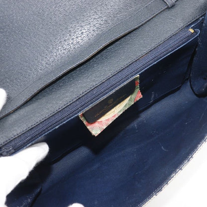 Gucci Vintage 2-Way Clutch 904.02.050 GG Plus Gray Navy Shoulder Bag Gray