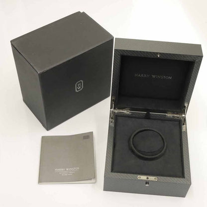 Harry Winston Midnight 450 Watch Date Silver 18K Pink Gold