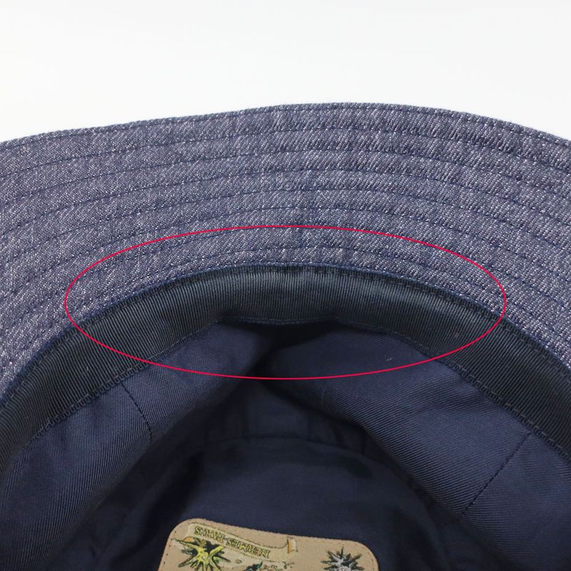 Hermes Bucket Hat Bob Eden Notation 57 Denim Navy