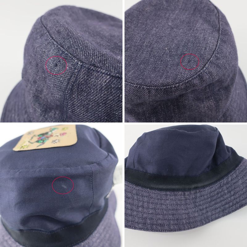 Hermes Bucket Hat Bob Eden Notation 57 Denim Navy