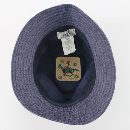 Hermes Bucket Hat Bob Eden Notation 57 Denim Navy