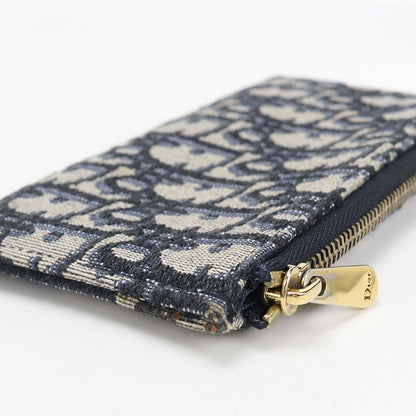 Dior Chain Pouch Small Saddle Wallet Canvas