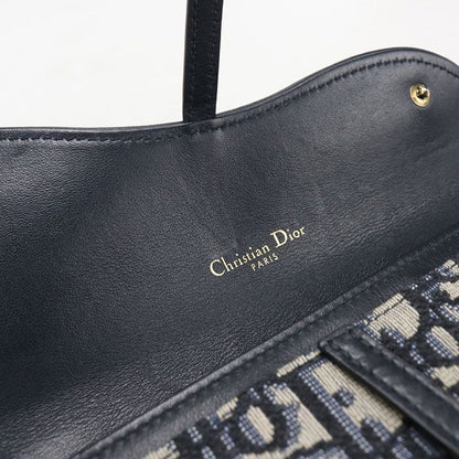 Dior Chain Pouch Small Saddle Wallet Canvas