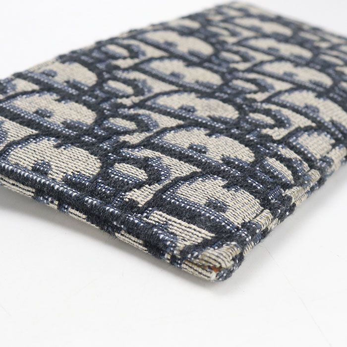 Dior Chain Pouch Small Saddle Wallet Canvas