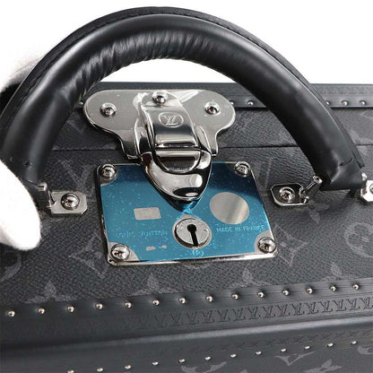 Louis Vuitton Monogram Eclipse Coteville 50 Personal Trunk Case Bag Black