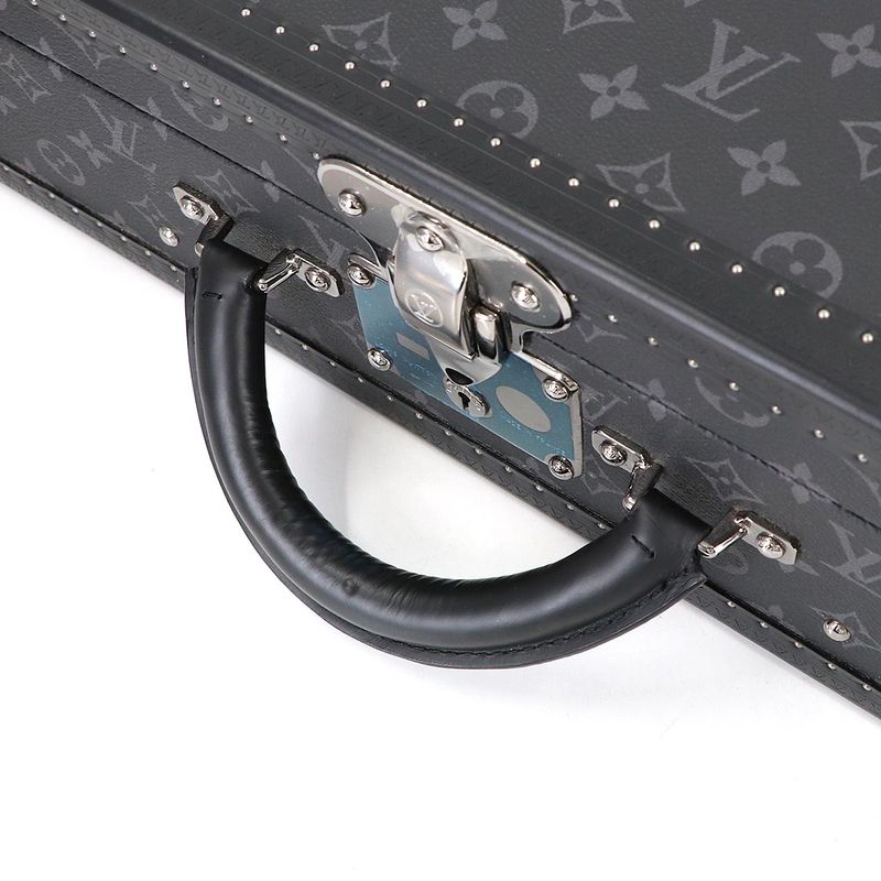 Louis Vuitton Monogram Eclipse Coteville 50 Personal Trunk Case Bag Black