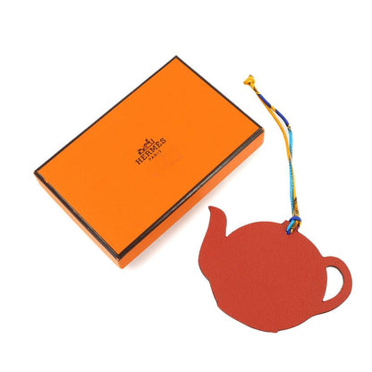 Hermes Petit Ash Teapot Bag Charm Epsom Togo Brick Black Bag