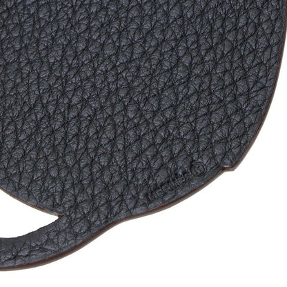Hermes Petit Ash Teapot Bag Charm Epsom Togo Brick Black Bag