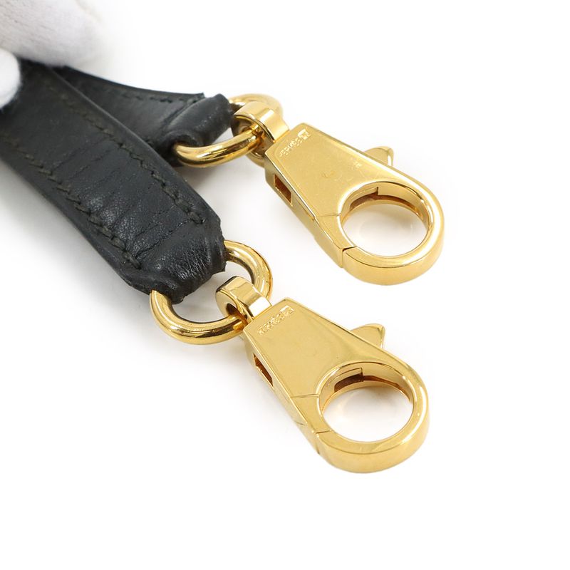 Hermes Kelly Bolide Shoulder Strap Fjord Black Gold