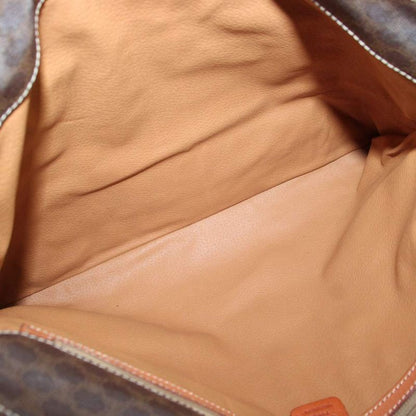 Celine Vintage Shoulder Bag Tote Leather Logo Macadam Triomphe
