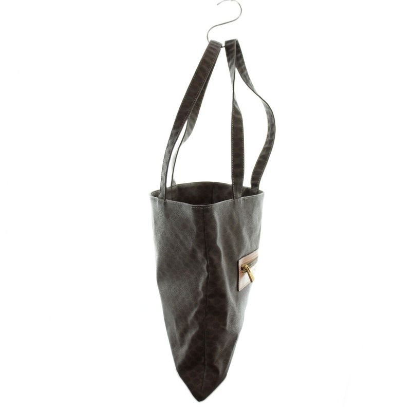 Celine Vintage Shoulder Bag Tote Leather Logo Macadam Triomphe
