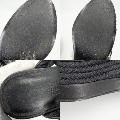 Hermes Sandals Shoes Studs 36 Wedge Sole