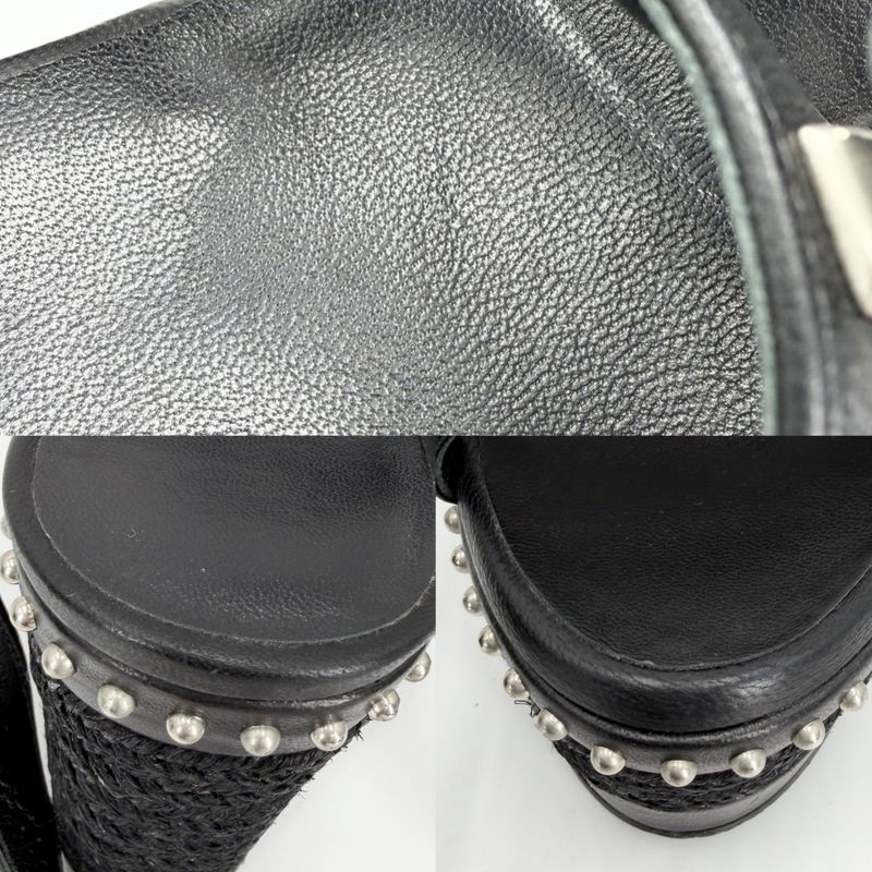 Hermes Sandals Shoes Studs 36 Wedge Sole