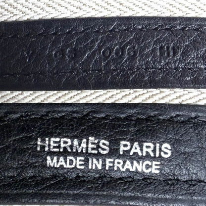 Hermes Handbag Garden Party PM Tote Leather Black Silver Ha