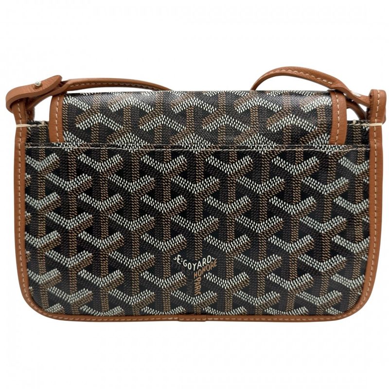 Goyard Shoulder Bag Plumet Pouch Wallet Black Brown