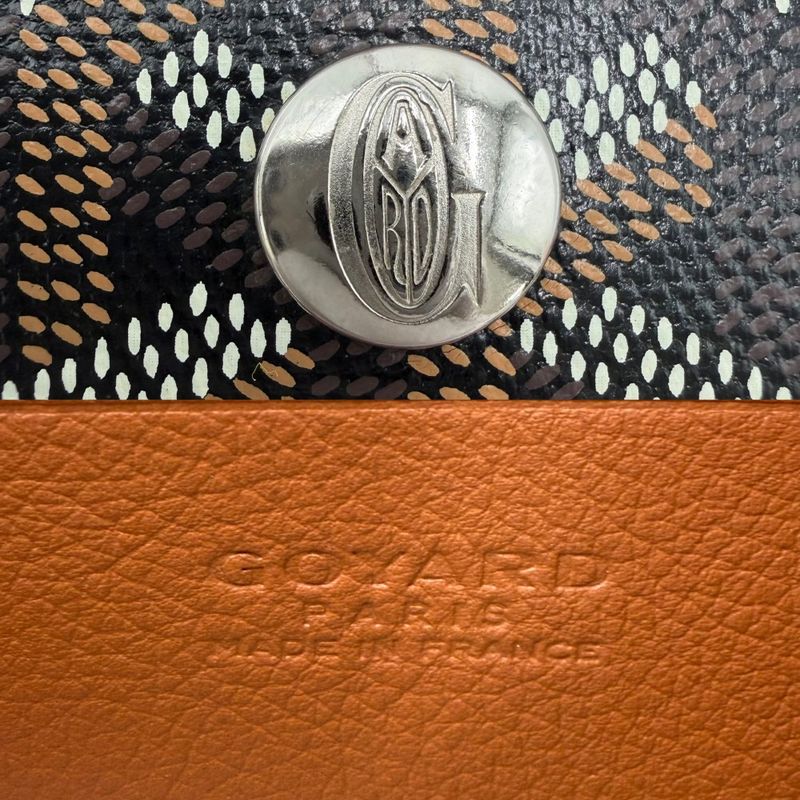 Goyard Shoulder Bag Plumet Pouch Wallet Black Brown