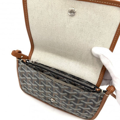 Goyard Shoulder Bag Plumet Pouch Wallet Black Brown