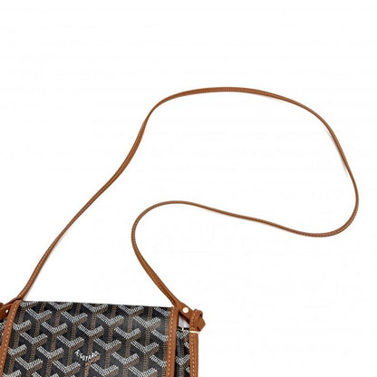 Goyard Shoulder Bag Plumet Pouch Wallet Black Brown